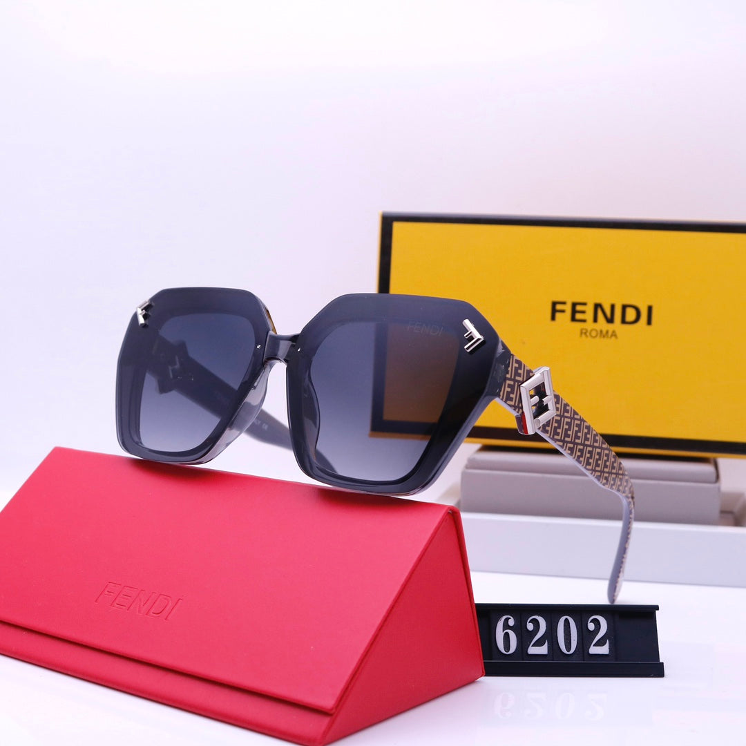 Lunettes de soleil gravées de la lettre F de style rétro