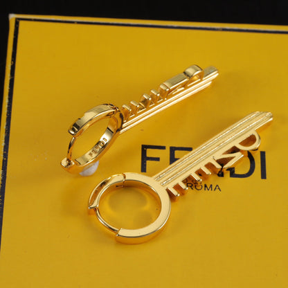Boucles d'oreilles pendentifs Lettre-Clé