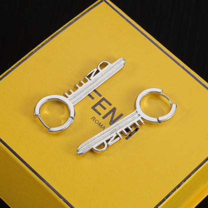 Boucles d'oreilles pendentifs Lettre-Clé
