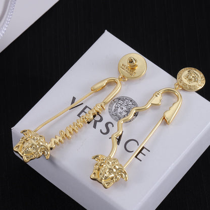 Boucles d'oreilles grande épingle de sûreté vintage
