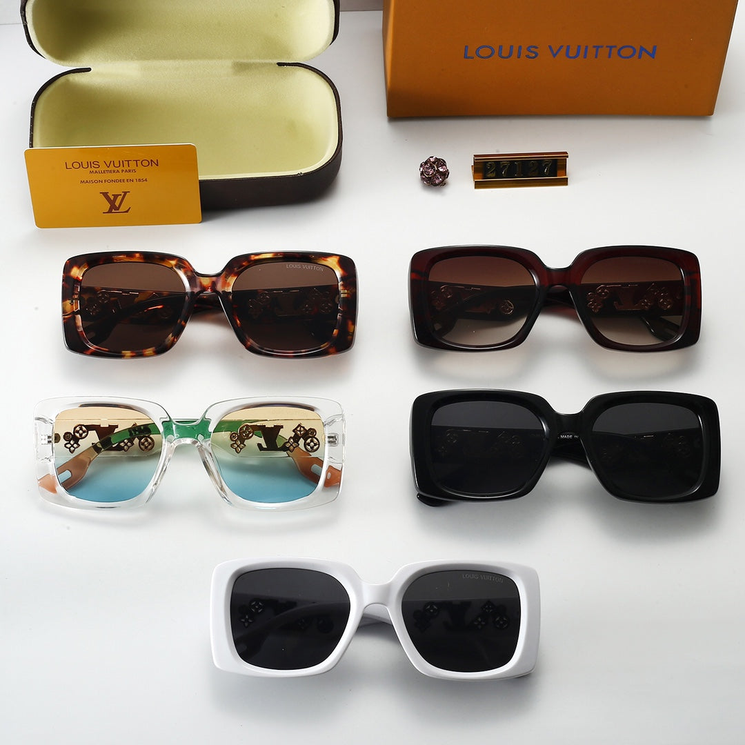 Lunettes de soleil tendance à monture florale métallique