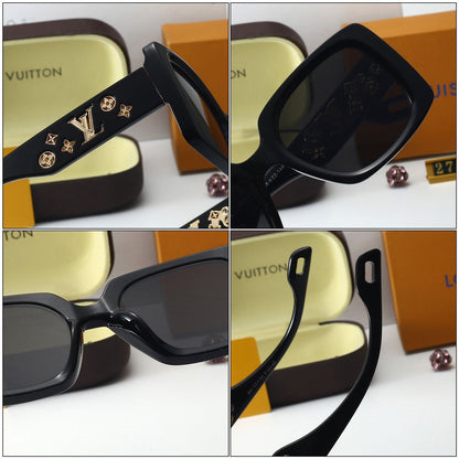 Lunettes de soleil tendance à monture florale métallique