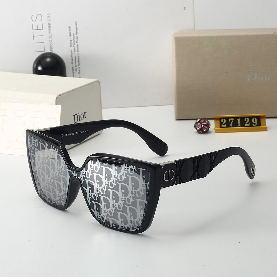 Lunettes de soleil carrées gaufrées vintage pour femmes