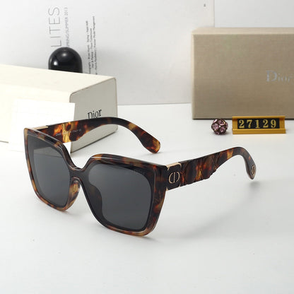 Lunettes de soleil carrées gaufrées vintage pour femmes
