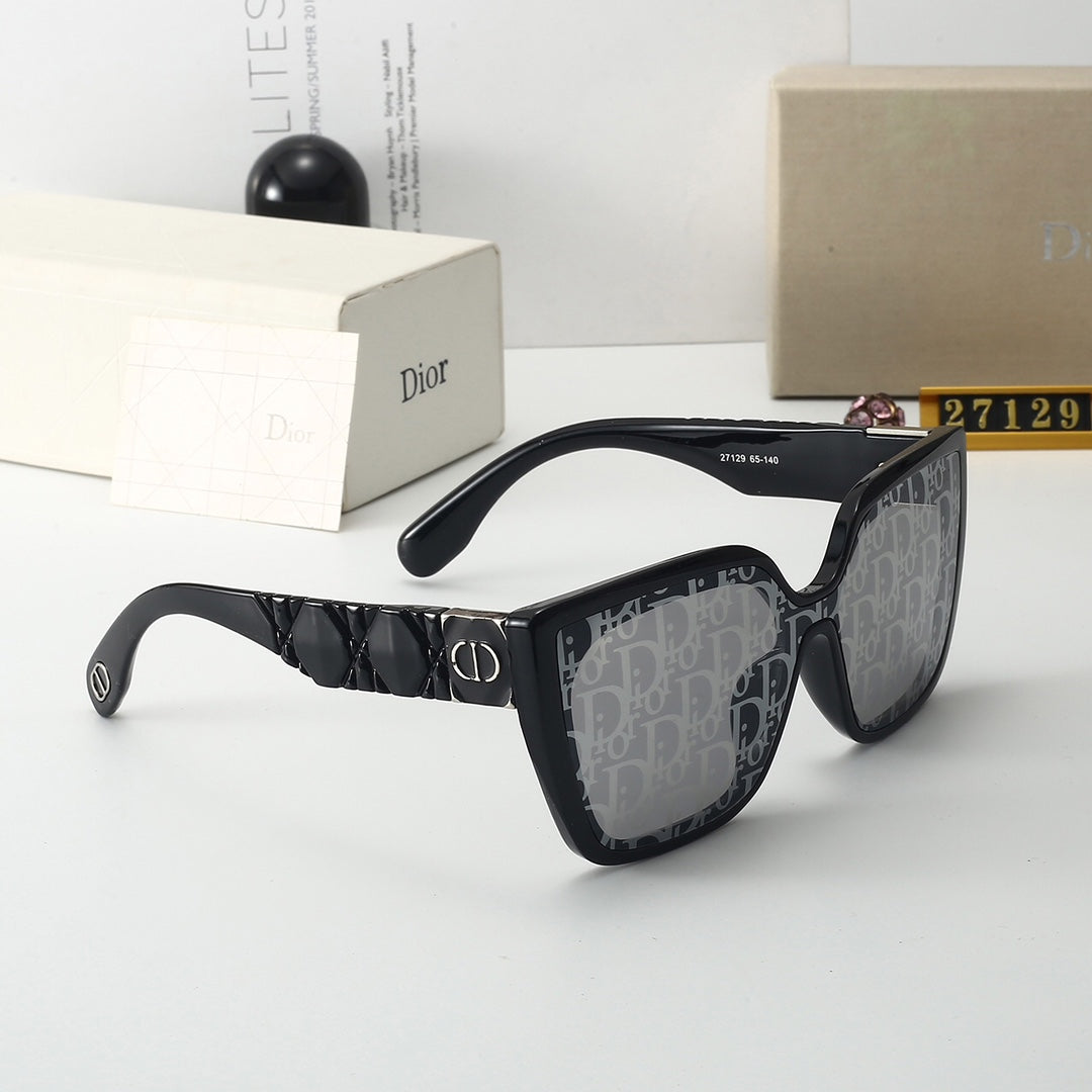 Lunettes de soleil carrées gaufrées vintage pour femmes