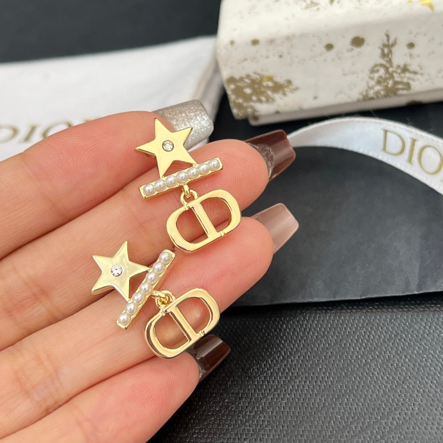 Boucles d'oreilles Petit Star Perles