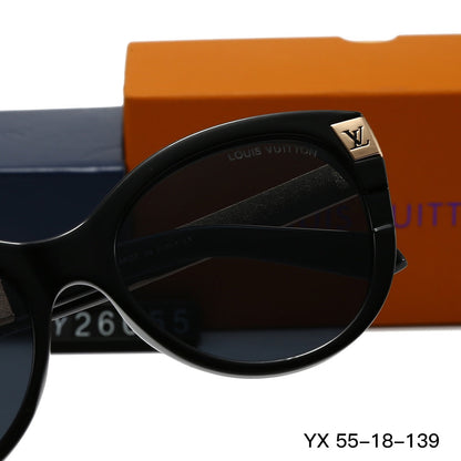 Lunettes de soleil rondes vintage à monture métallique embossée