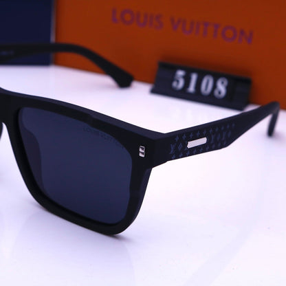 Lunettes de soleil carrées avec monture gravée, style vintage