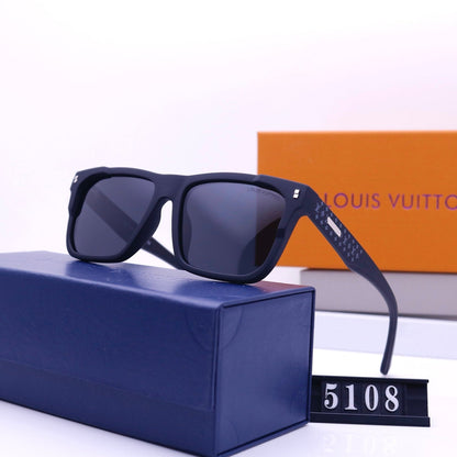 Lunettes de soleil carrées avec monture gravée, style vintage
