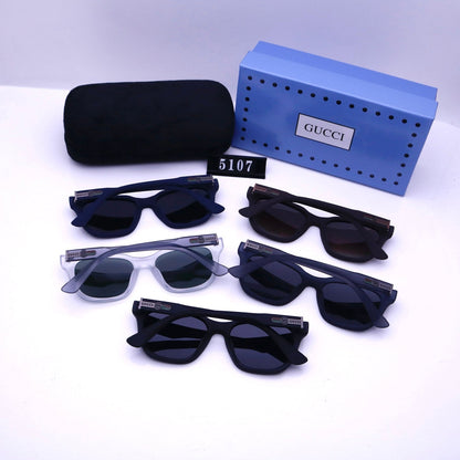 Lunettes de soleil vintage carrées et rectangulaires en caoutchouc