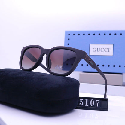 Lunettes de soleil vintage carrées et rectangulaires en caoutchouc