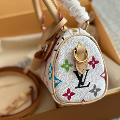 Sac blanc à nœud, gaufré et coloré