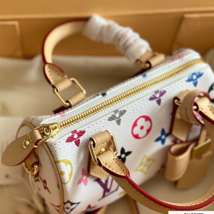 Sac blanc à nœud, gaufré et coloré