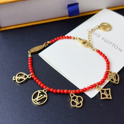 Bracelets Pendentifs Breloques "Game On" rouges