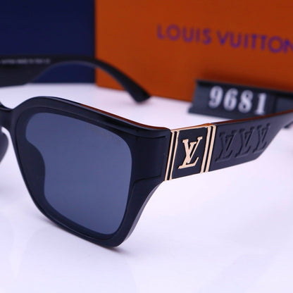 Lunettes de soleil carrées unisexe vintage