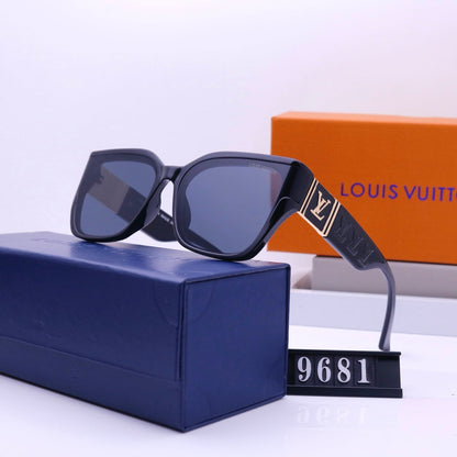 Lunettes de soleil carrées unisexe vintage