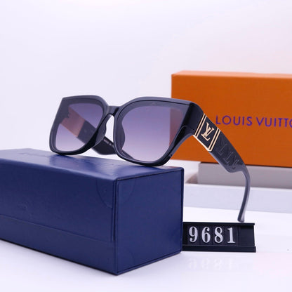 Lunettes de soleil carrées unisexe vintage