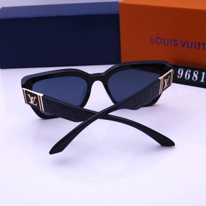 Lunettes de soleil carrées unisexe vintage
