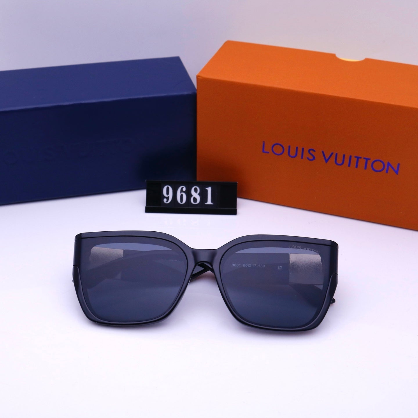 Lunettes de soleil carrées unisexe vintage