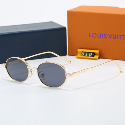 7 Color Oval Metal Sunglasses 6A010