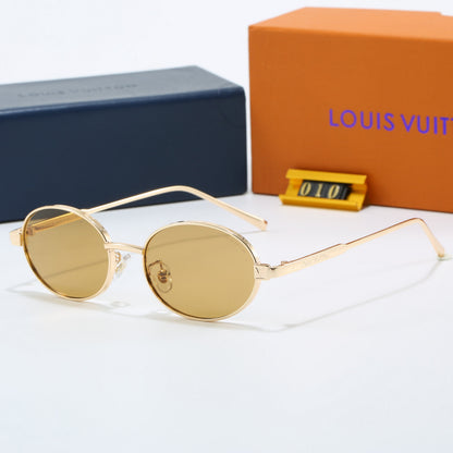7 Color Oval Metal Sunglasses 6A010