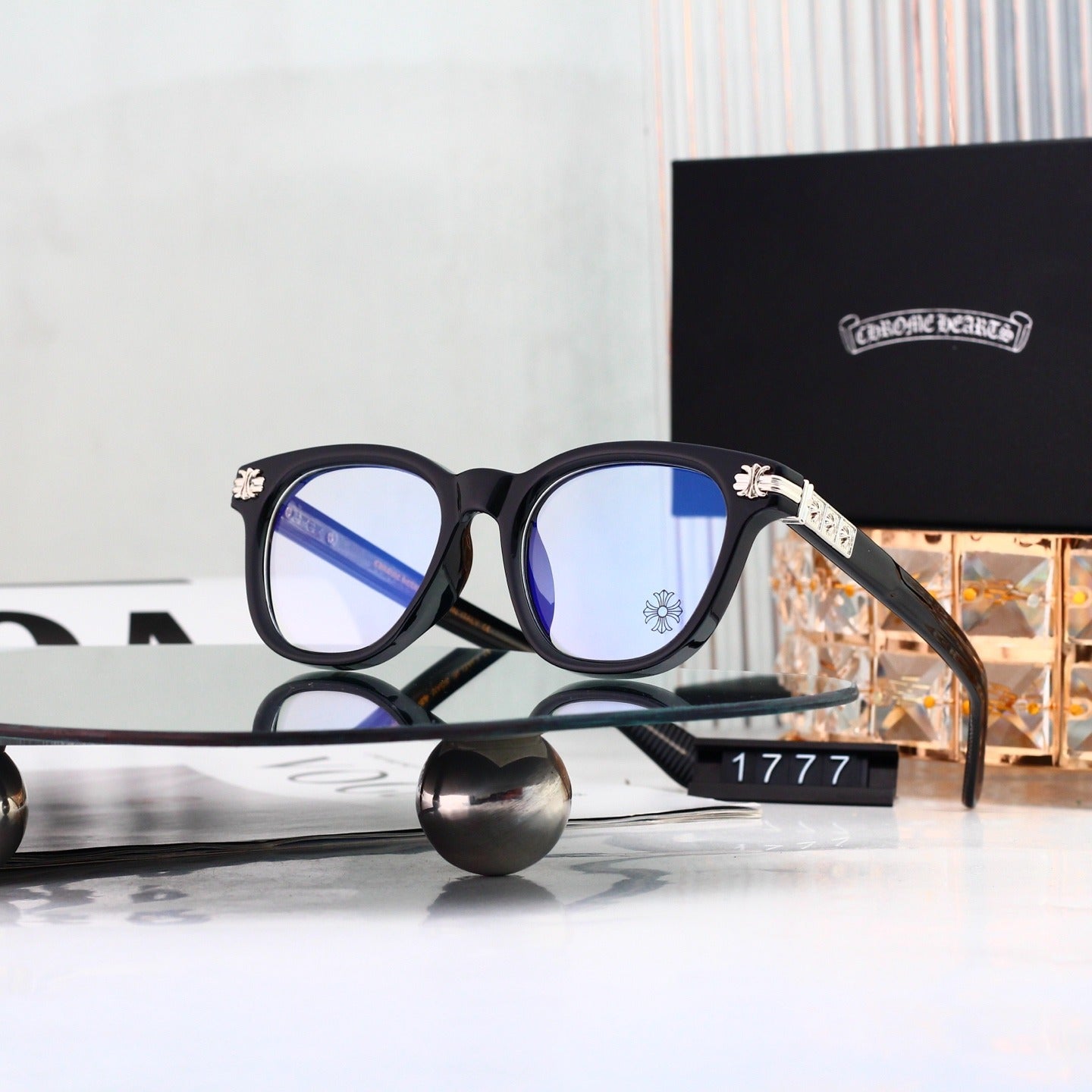 7 Color Square Sunglasses, Cross Detail UV400 Polarized Fashion Shades 1777