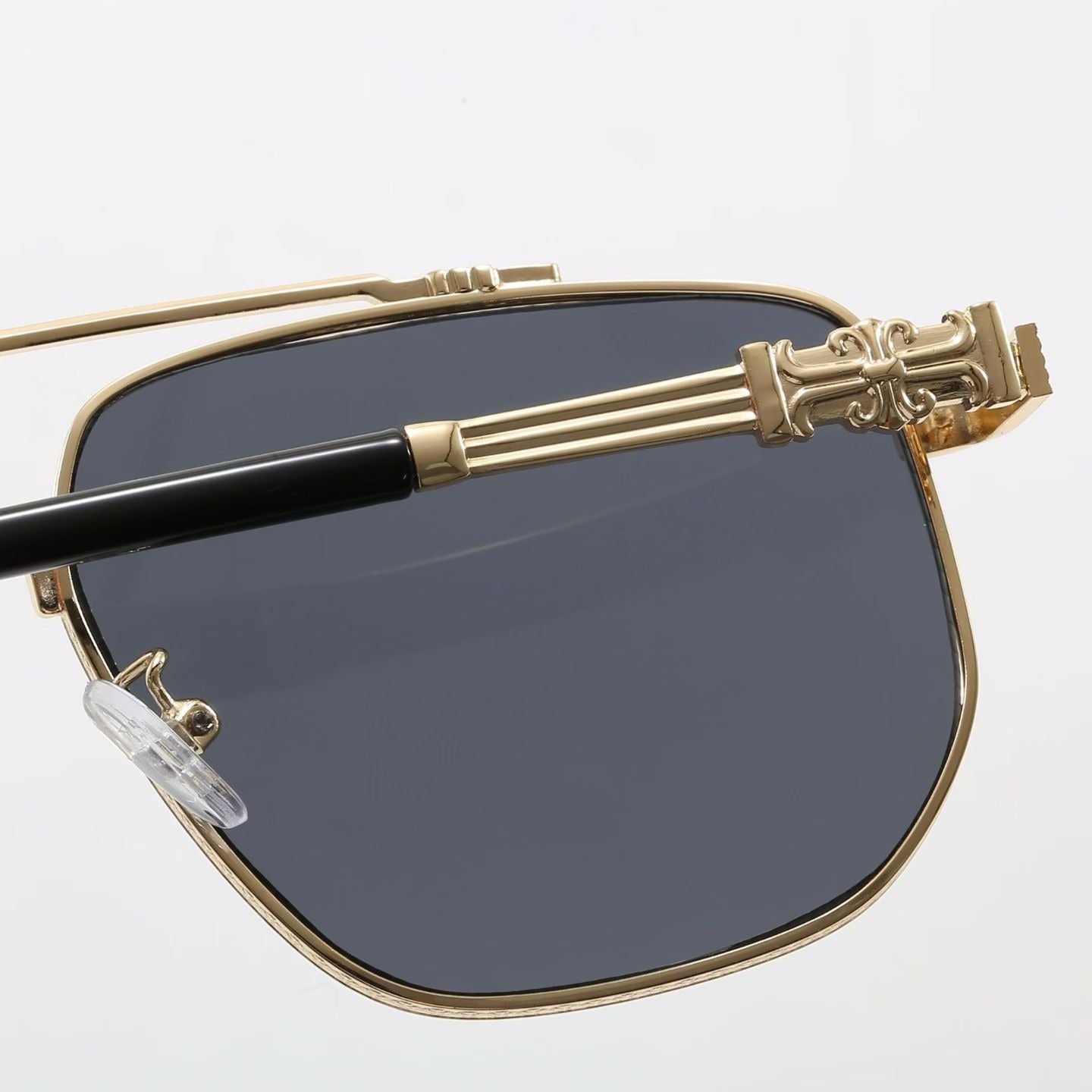 Double Bridge Square Sunglasses, UV400 Polarized Fashion Shades