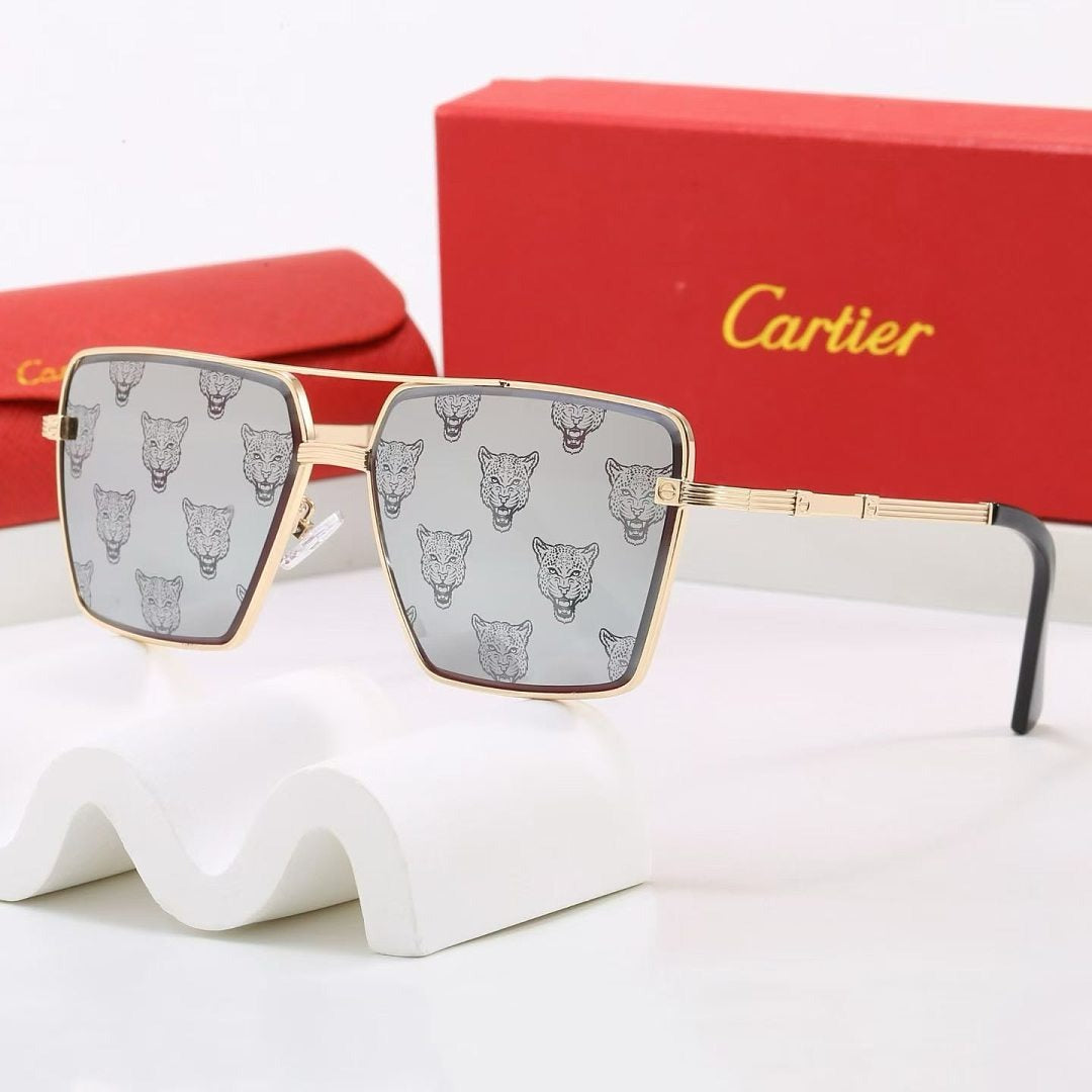 Square Aviator Sunglasses, Double Bridge UV400 Polarized Fashion Shades