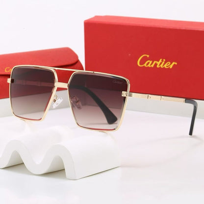 Square Aviator Sunglasses, Double Bridge UV400 Polarized Fashion Shades