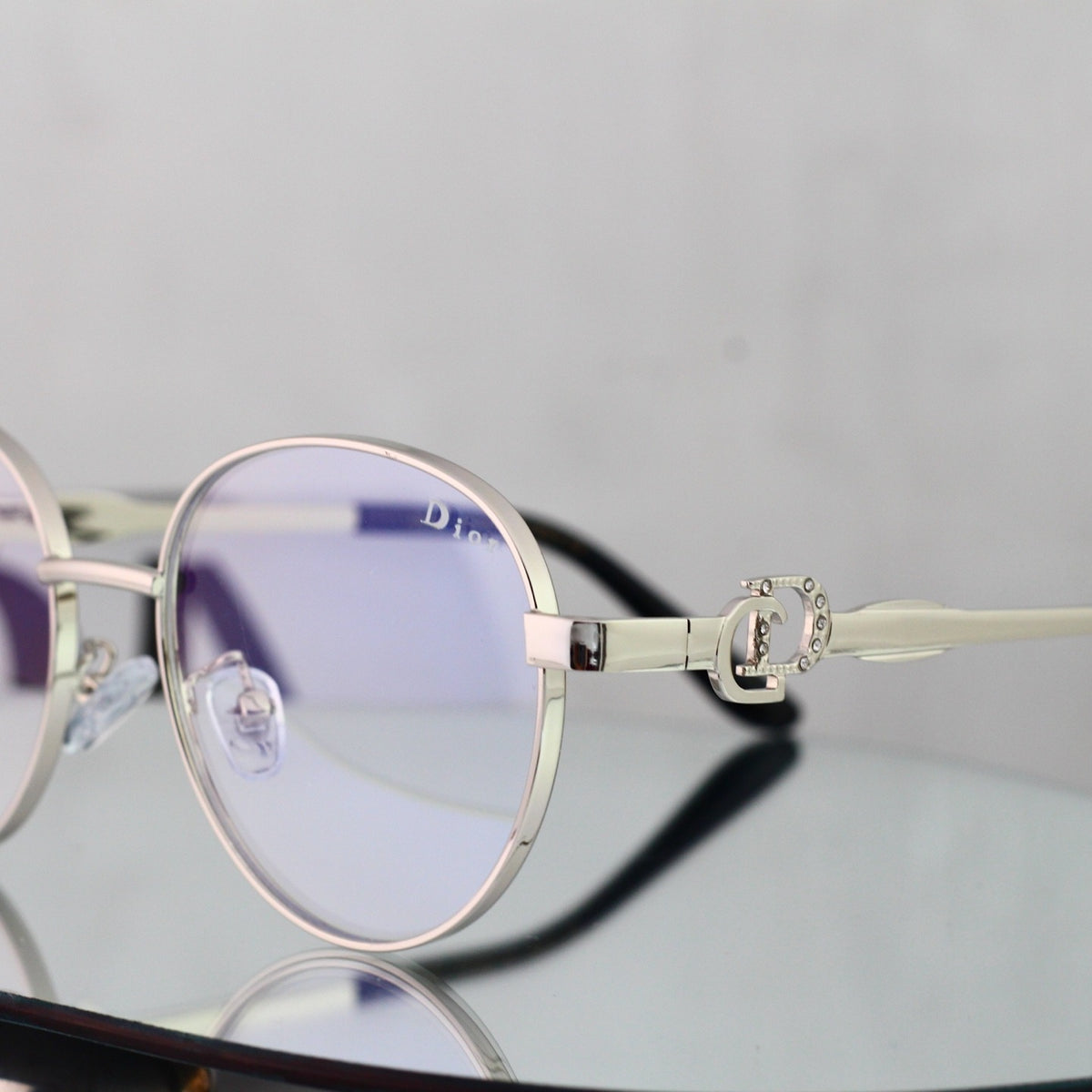 5 Color Round Metal Decor Sunglasses 8802