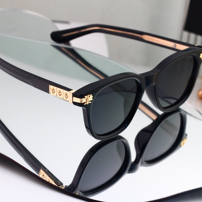 7 Color Square Sunglasses, Cross Detail UV400 Polarized Fashion Shades 1777
