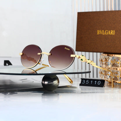 8 Color Rimless Round Serpent Sunglasses