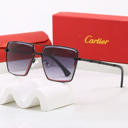 Square Aviator Sunglasses, Double Bridge UV400 Polarized Fashion Shades