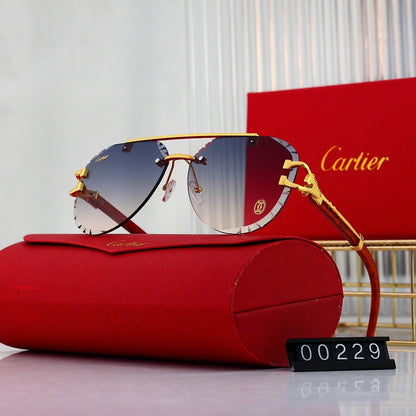 7 Color Rimless Aviator Sunglasses 00229