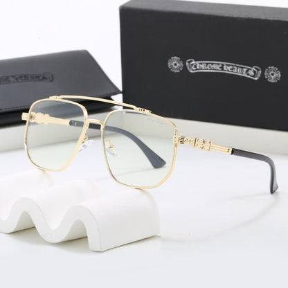 Double Bridge Square Sunglasses, UV400 Polarized Fashion Shades