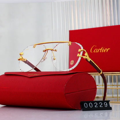 7 Color Rimless Aviator Sunglasses 00229