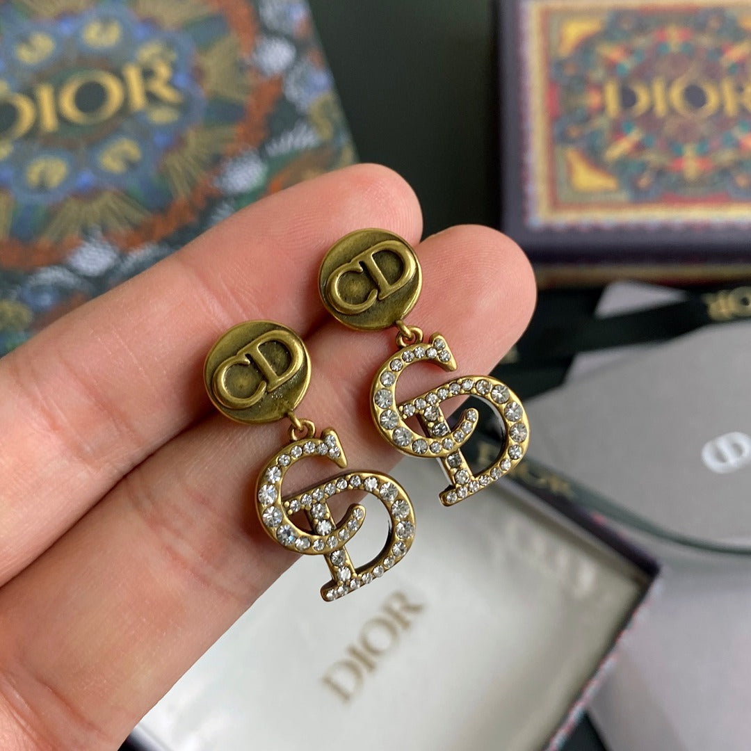 Boucles d'oreilles pendantes CD