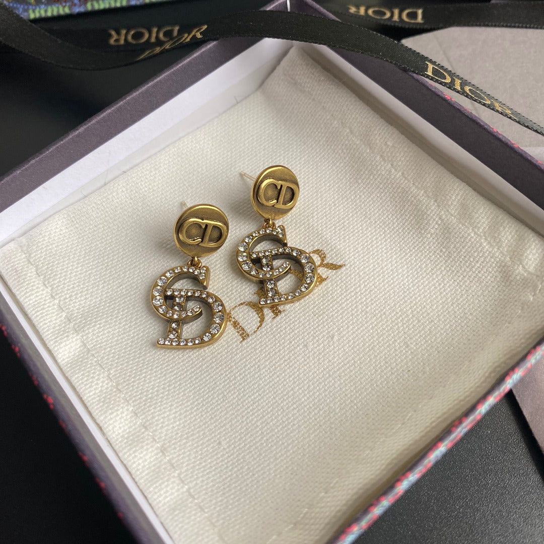 Boucles d'oreilles pendantes CD