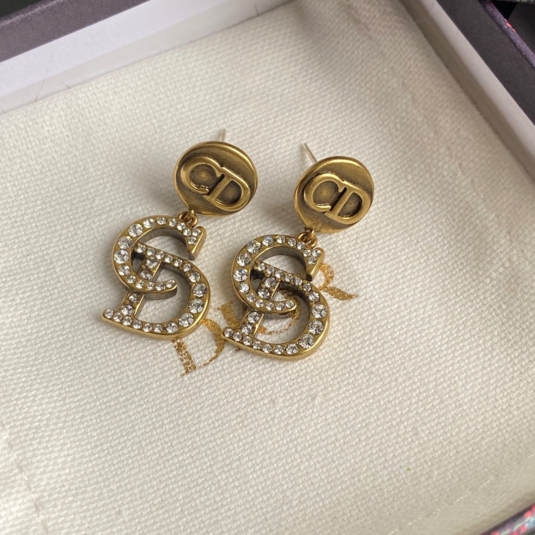 Boucles d'oreilles pendantes CD