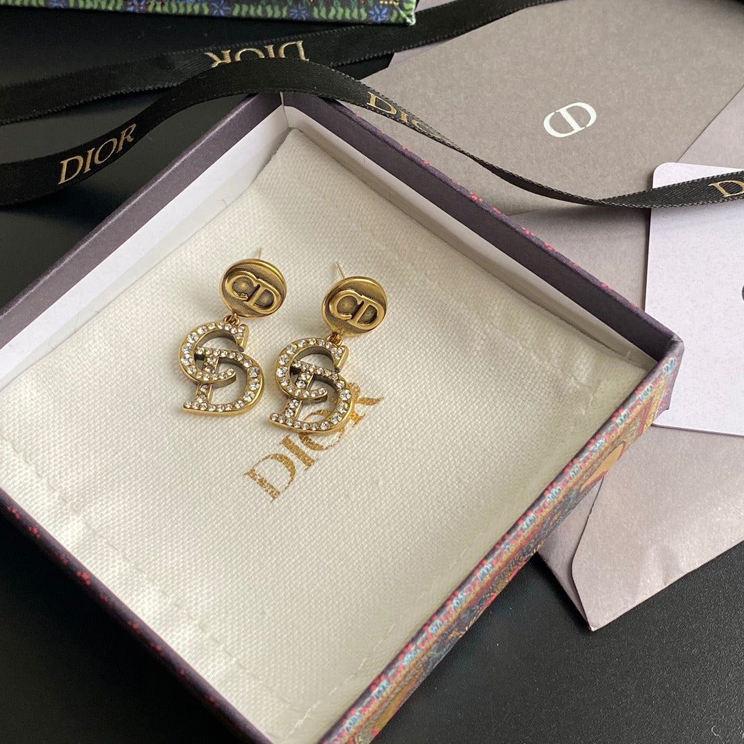 Boucles d'oreilles pendantes CD