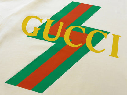 T-shirt en coton imprimé éclair