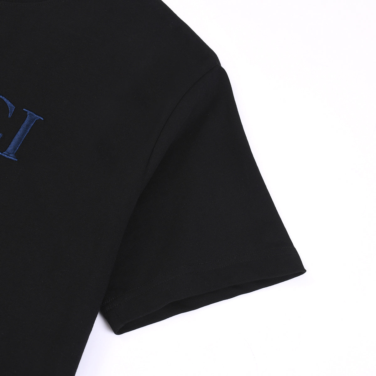 T-shirt en coton imprimé lettre simple