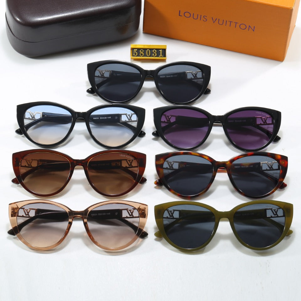 Lunettes de soleil à monture ajourée en losange