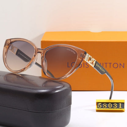 Lunettes de soleil à monture ajourée en losange