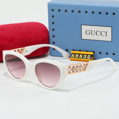 Lunettes de soleil rétro en métal creux