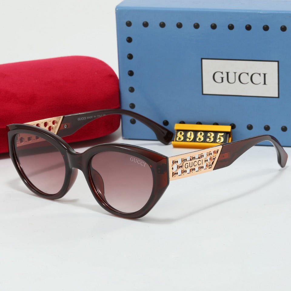 Lunettes de soleil rétro en métal creux