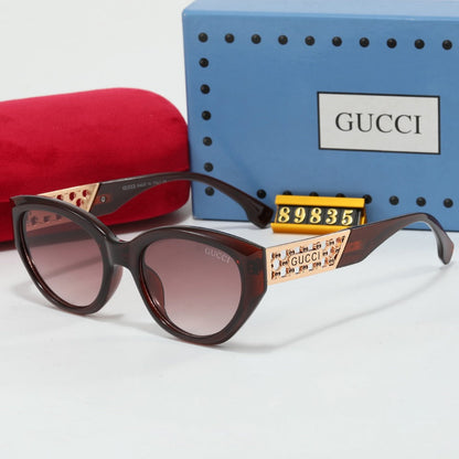 Lunettes de soleil rétro en métal creux