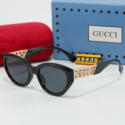 Lunettes de soleil rétro en métal creux
