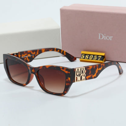 Lunettes de soleil rectangulaires Metal Signature Temples