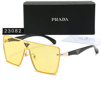 Lunettes de soleil HD avec logo triangle une pièce